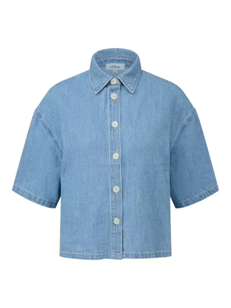 S.Oliver Bluză denim albastru