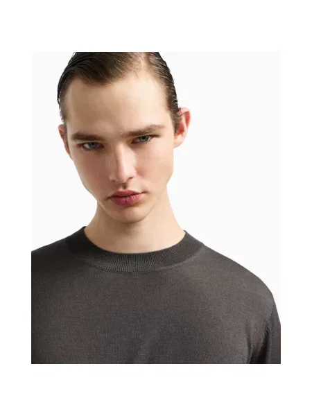 Sweter Emporio Armani szary