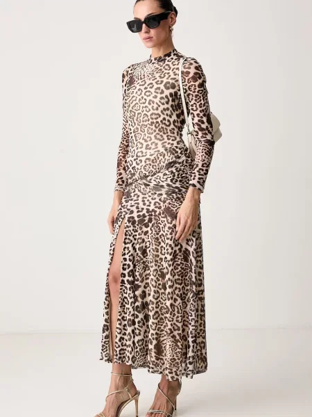 Bardot rochie bej