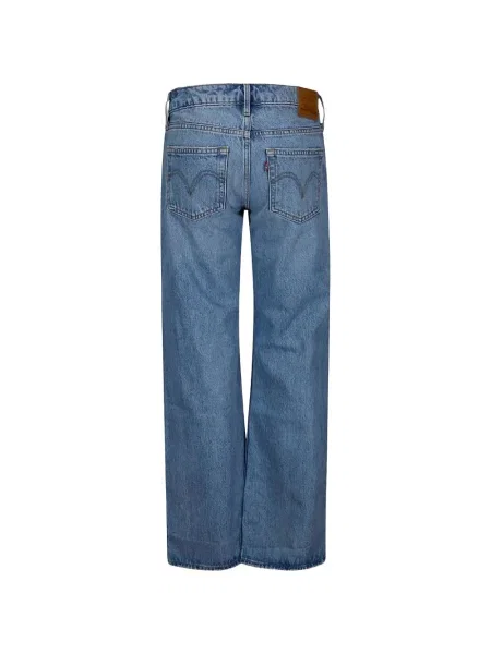 Cropp blugi drepți Levi's® zdrențuiți cu 5 buzunare albastru