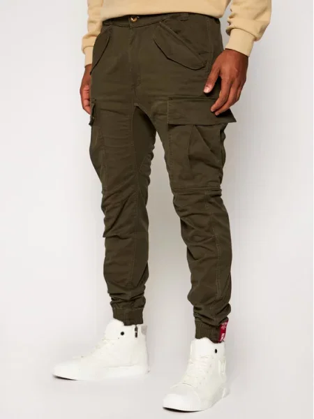 Jogger hlače Alpha Industries zelena