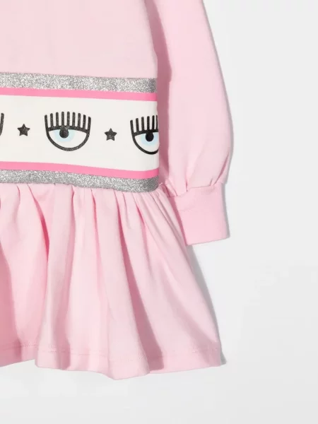 Sukienka dziecięca Chiara Ferragni różowa