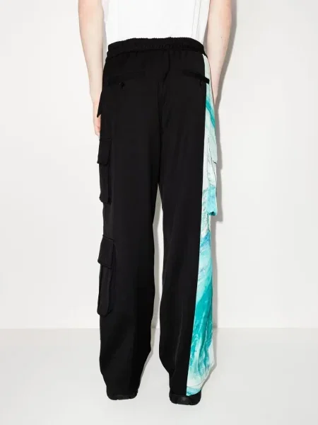 Pantaloni cargo Feng Chen Wang negru