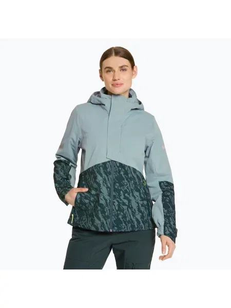 Дамско ски яке ZIENER Teda jungle print синьо