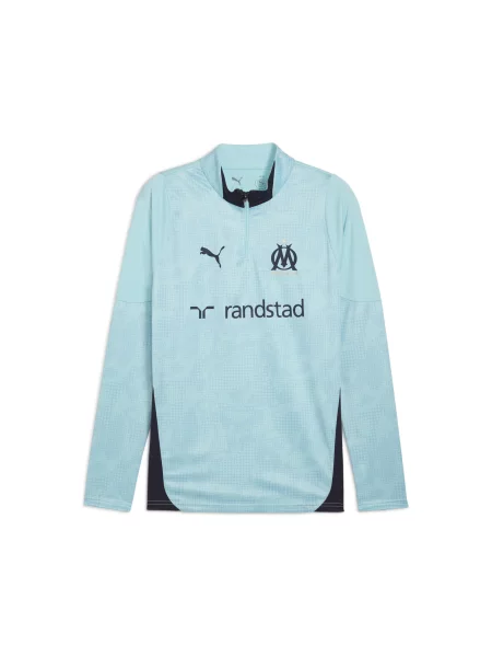Bluza treningowa Olympique Marsylia z zamkiem PUMA niebieska