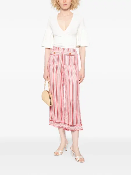 Pantaloni palazzo Elisabetta Franchi roșu