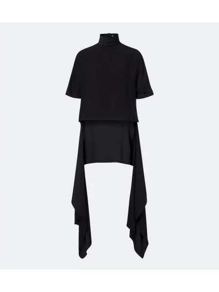 Top Alaïa asimetric negru