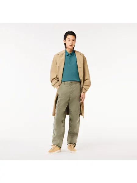 Lacoste Koszulka Polo Smart Paris Z Elastycznej Bawełny niebieska
