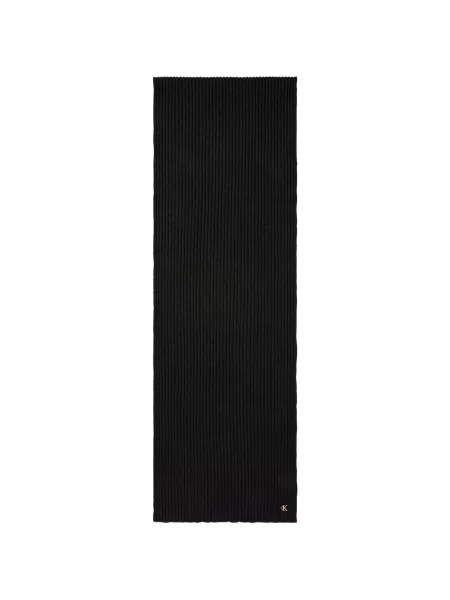 Fular Calvin Klein tricotate cu autograf negru