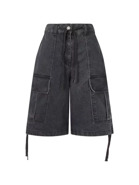 Pantaloni cargo Tomboy cu cordon gri
