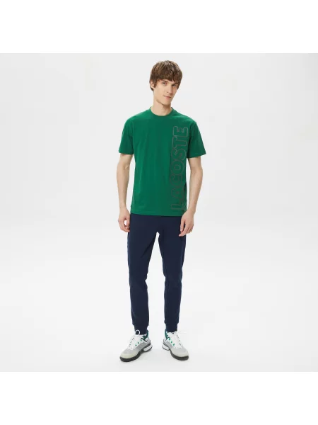 Lacoste Spodnie Dresowe Z Blokadą Koloru Regular Fit granatowe