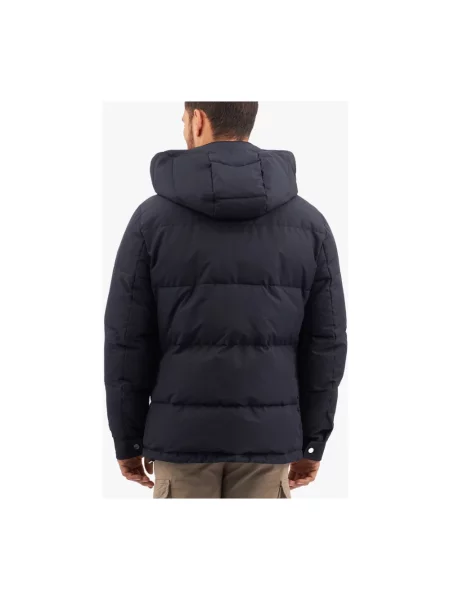 Kurtka puchowa Brooks Brothers niebieska