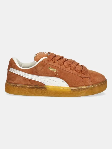 Шкіряні кросівки Puma Suede XL коричневий