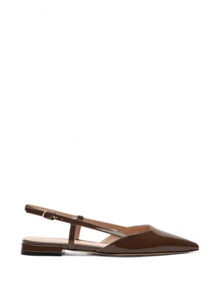 Pantofi cu toc Stuart Weitzman slingback maro