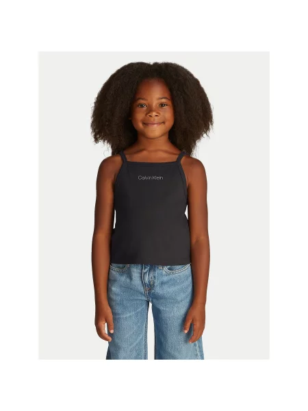 Calvin Klein Jeans Top Punto črna