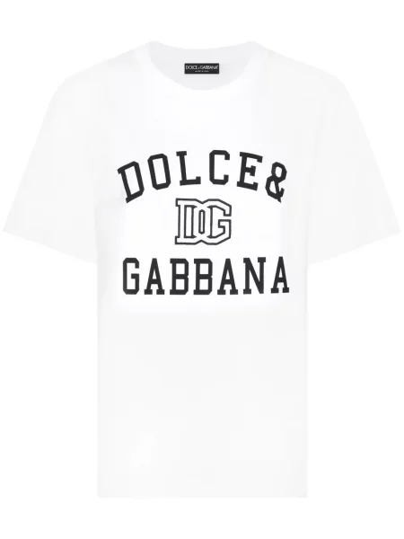 Tricou Dolce & Gabbana cu imagine alb