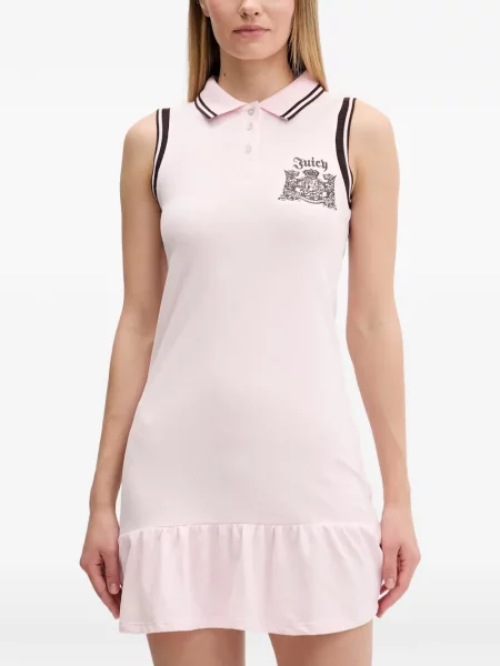 Rochie mini Juicy Couture cu volane roz