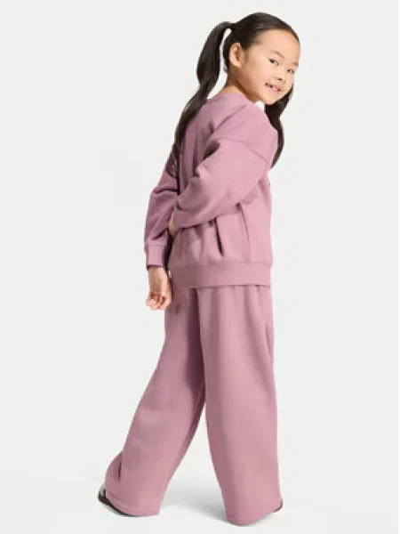 Adidas Melegítő Loose Crew Top & Wide Leg Pants Set rózsaszín