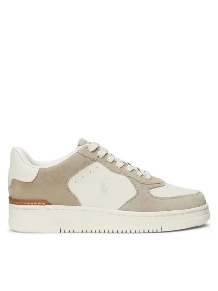 Sneakersy z naturalnej skóry model MASTERS CRT' Polo Ralph Lauren beżowe
