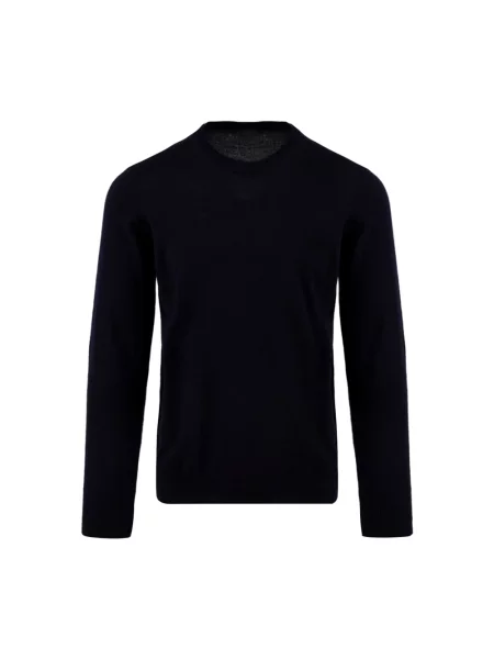 Dzianinowy sweter Daniele Alessandrini niebieski