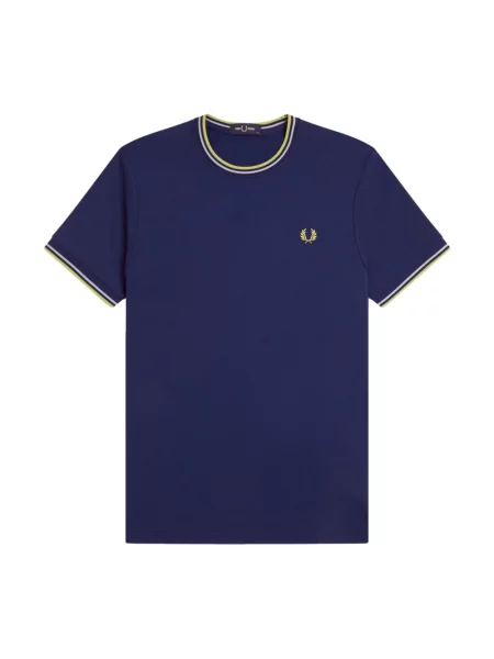 Dzianinowa koszulka Fred Perry niebieska