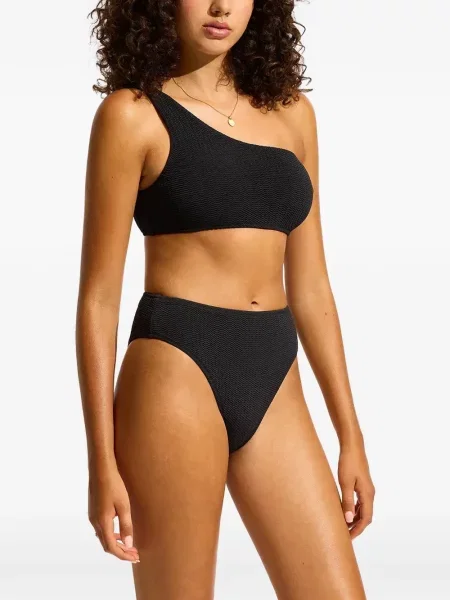 Top Seafolly cu un umăr gol negru