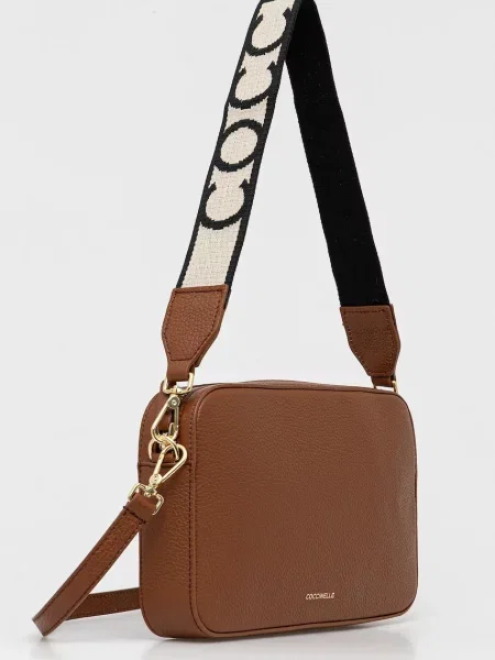 Шкіряна сумочка Coccinelle TEBE фіолетовий