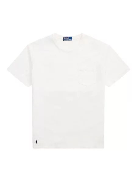 Дълго мрежеста тениска Polo Ralph Lauren с кръгло деколте зелено