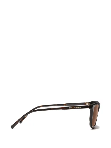 Γυαλιά ηλίου ορθογώνια Dolce & Gabbana Eyewear καφέ