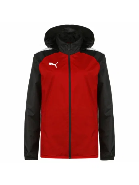 PUMA Geacă sport Team Liga roșu / negru alb