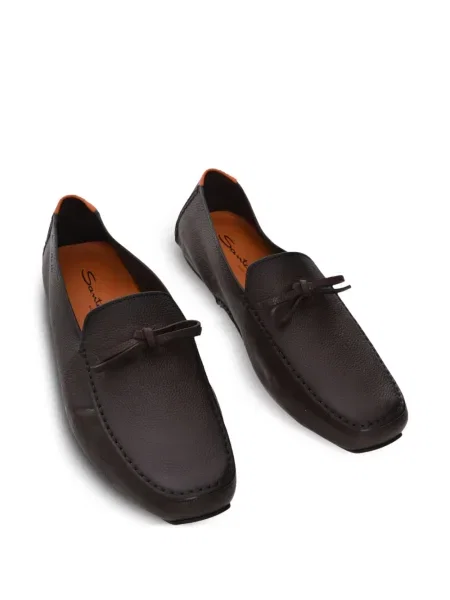 Pantofi loafer Santoni roșu