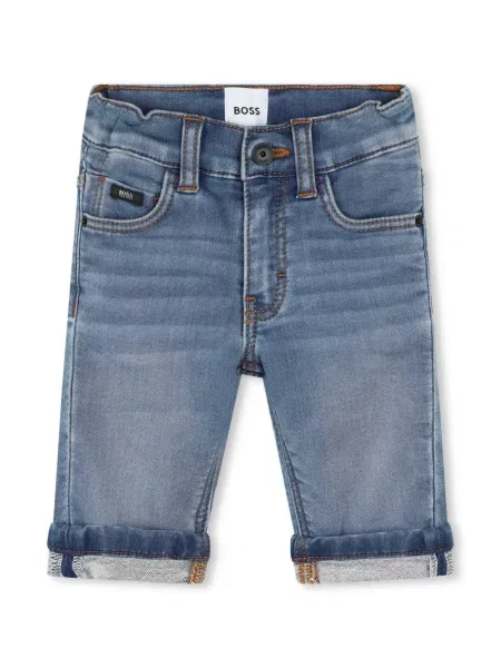Jeansy straight leg Hugo Boss niebieskie