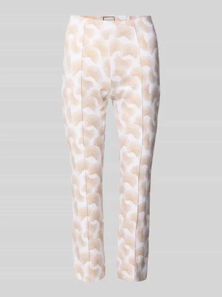 Spodnie o kroju super skinny fit z przeszytym kantem Seductive beżowe