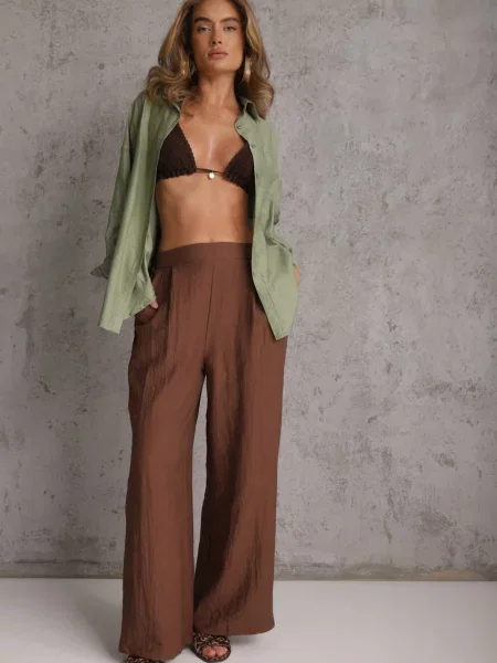Pantaloni Melya By Melody casual maro