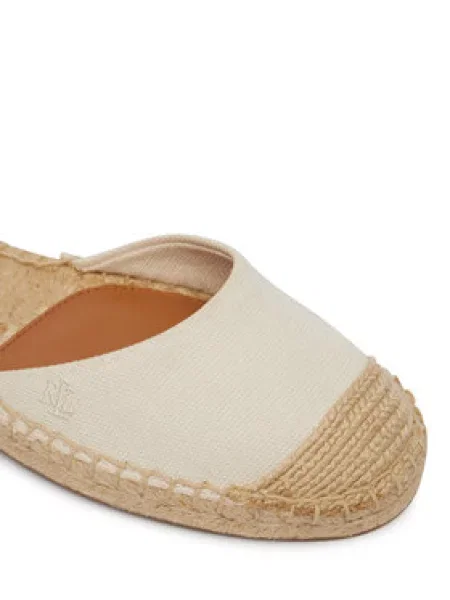 Lauren Ralph Lauren Espadrilės ROBBY gelsvai pilka balta