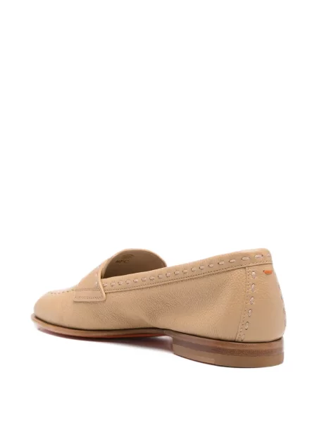 Pantofi loafer Santoni din piele