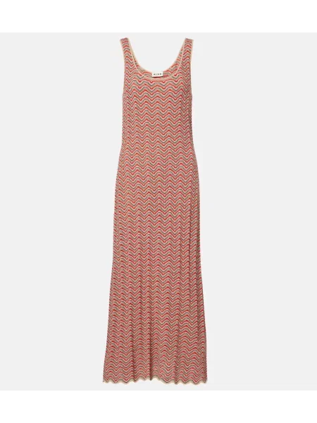 Rochie maxi Rixo tricotate de costum roz