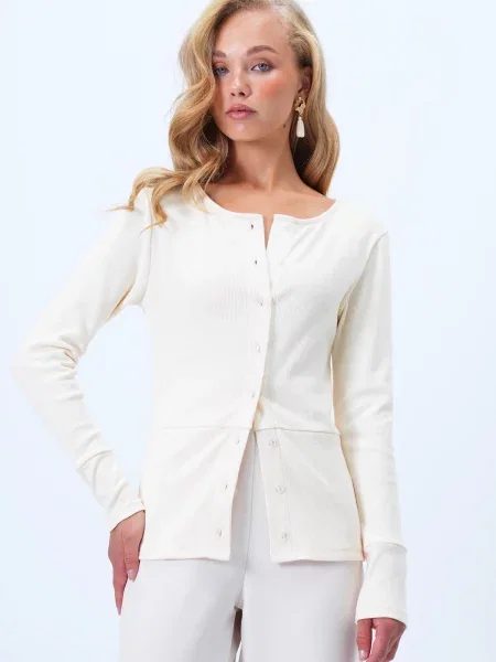 Trend Alaçatı Stili Pletena jopa ecru