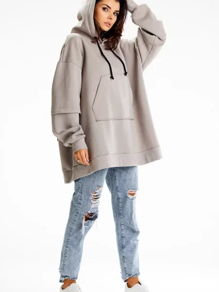 Bluza z kapturem Infinite You brązowa