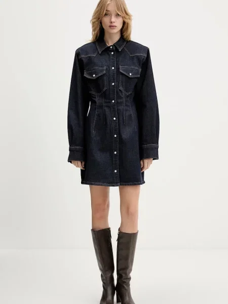 Gestuz sukienka jeansowa granatowa