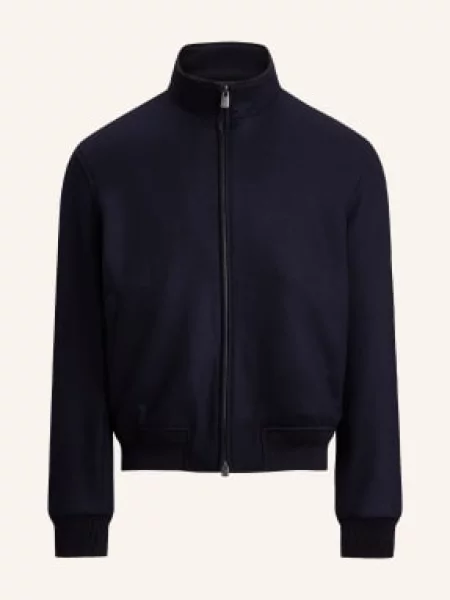 Ralph Lauren Purple Label Bomberka Z Kaszmirem blau fioletowy