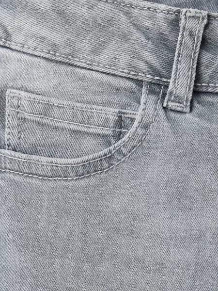 Jeansy slim fit z bawełny denim Dzieci 7 MANGO KIDS szary
