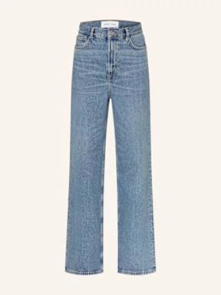 Samsøe Samsøe Wide Leg Džíny Rebecca blue moon modré