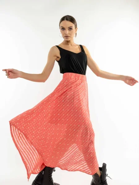 Спідниця міді RiMari кораловий