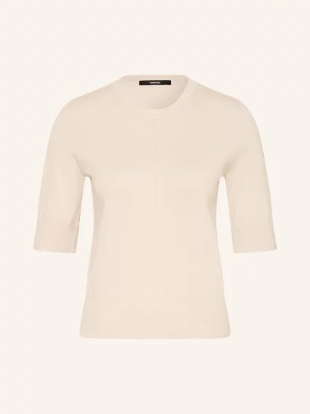 Sweter z dzianiny z prążkowanymi wykończeniami model ‘Tsumi’ Someday beżowy