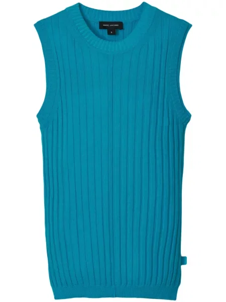 Top Marc Jacobs de lână albastru