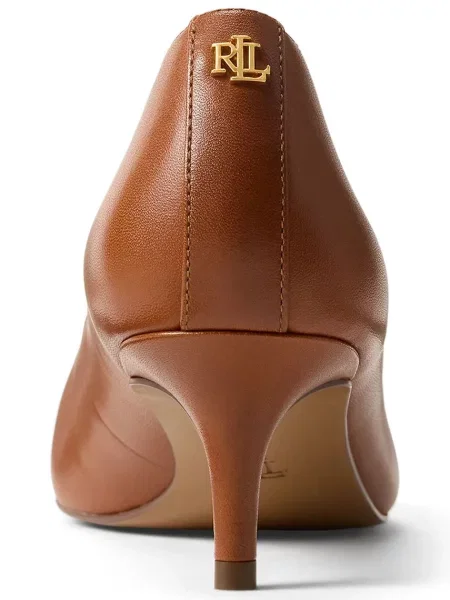 Lauren Ralph Lauren Кожени обувки с тънък Adrienne кафяво