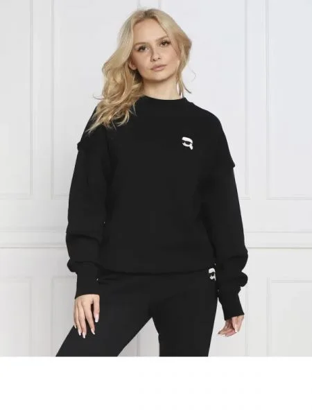 Karl Lagerfeld Hanorac ikonik | Relaxed fit negru