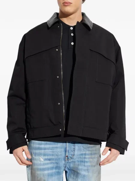 Geanta de piele Golden Goose negru