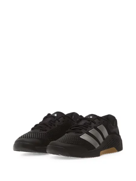 Tricou Adidas alergare cu șireturi din dantelă negru